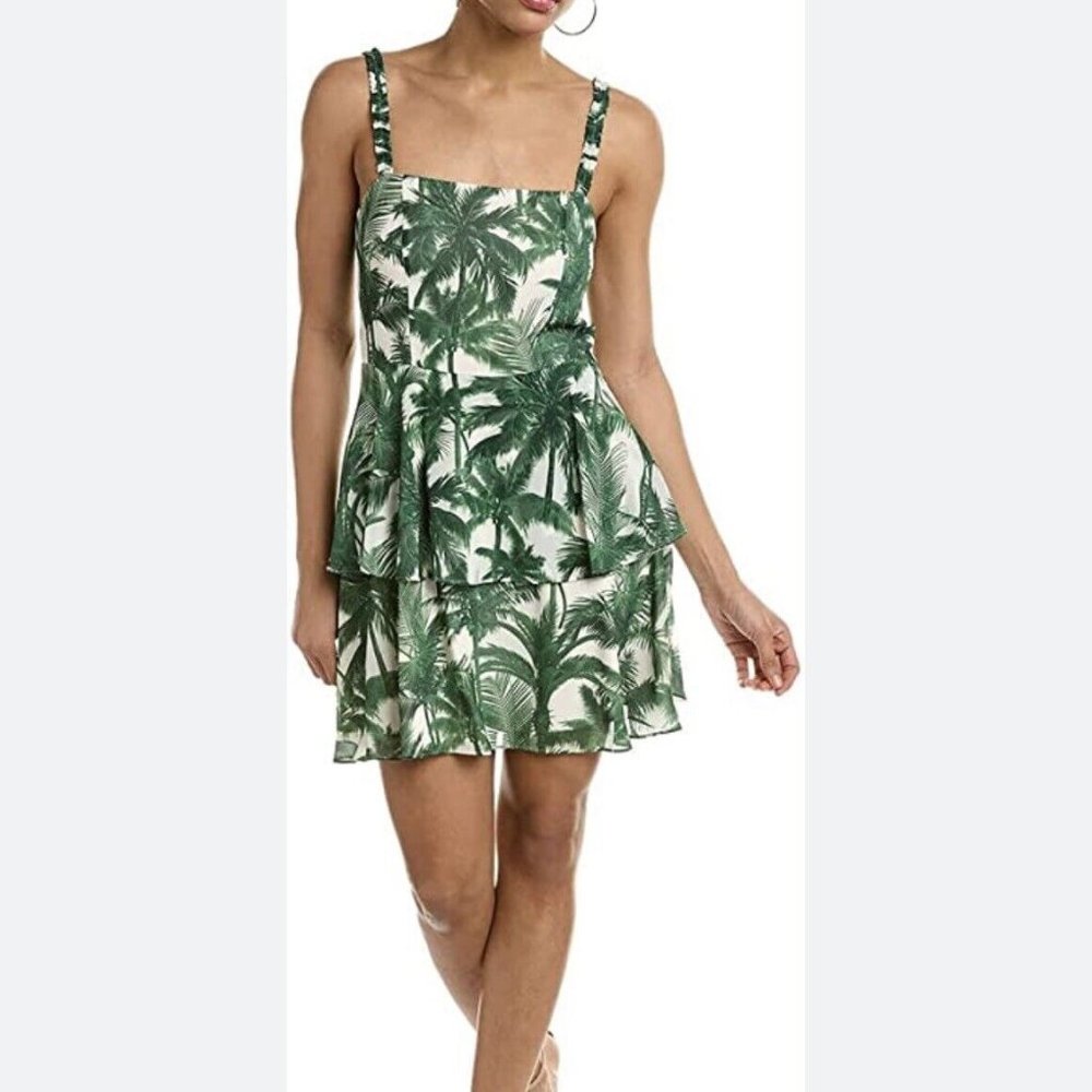 Amur Moss Loulu Palm Tree Dress